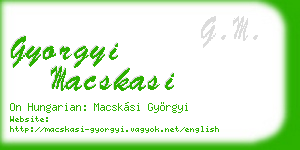 gyorgyi macskasi business card